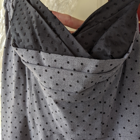 Stop Staring grey and black polka dot dress - Picture 3 of 7